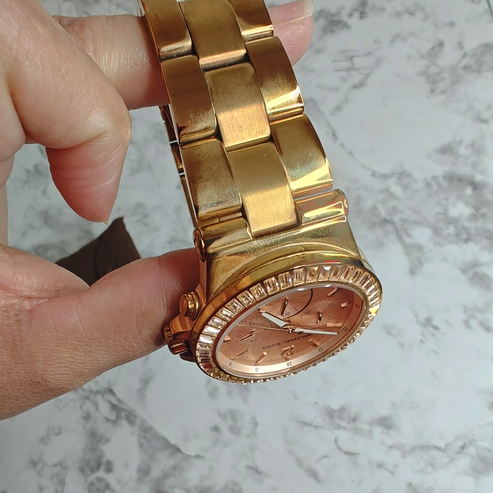 Michael Kors Mk-5412 Rose Gold Stone Watch - Picture 6 of 7